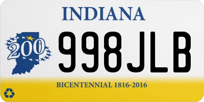 IN license plate 998JLB
