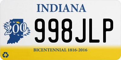 IN license plate 998JLP