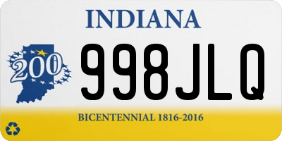 IN license plate 998JLQ