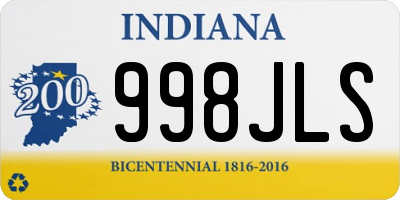 IN license plate 998JLS