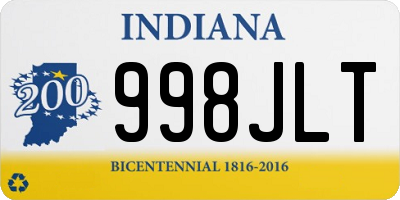 IN license plate 998JLT