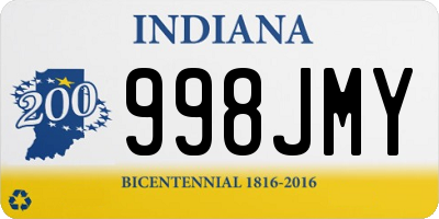 IN license plate 998JMY