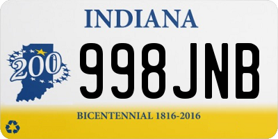 IN license plate 998JNB