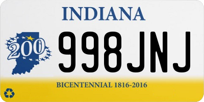 IN license plate 998JNJ