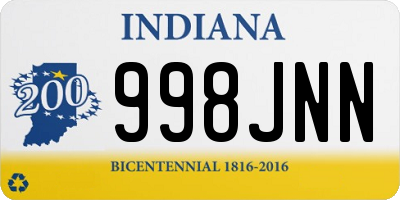 IN license plate 998JNN