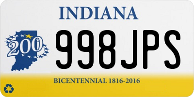 IN license plate 998JPS