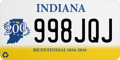 IN license plate 998JQJ