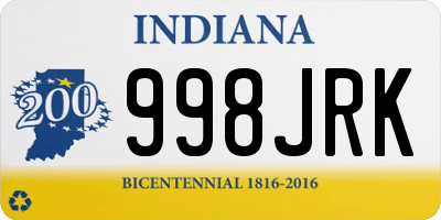 IN license plate 998JRK