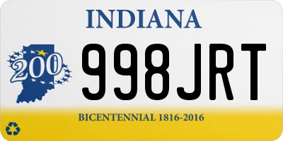 IN license plate 998JRT