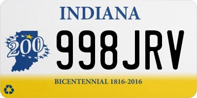 IN license plate 998JRV