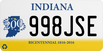 IN license plate 998JSE