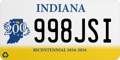 IN license plate 998JSI