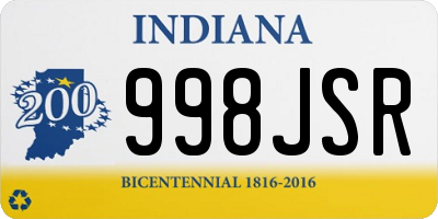 IN license plate 998JSR