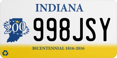 IN license plate 998JSY