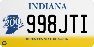 IN license plate 998JTI