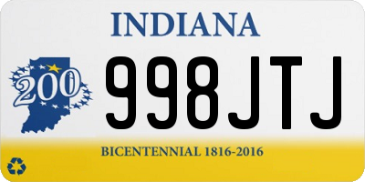 IN license plate 998JTJ