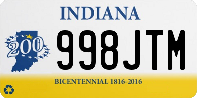 IN license plate 998JTM