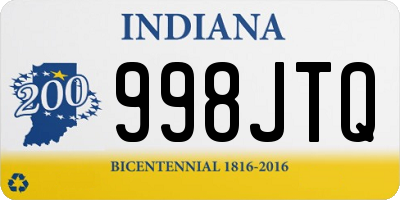 IN license plate 998JTQ