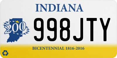 IN license plate 998JTY