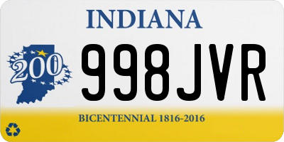 IN license plate 998JVR