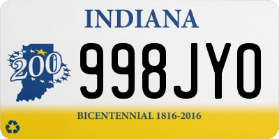 IN license plate 998JYO