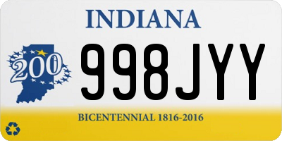 IN license plate 998JYY