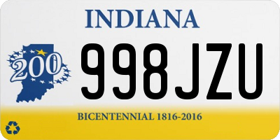 IN license plate 998JZU