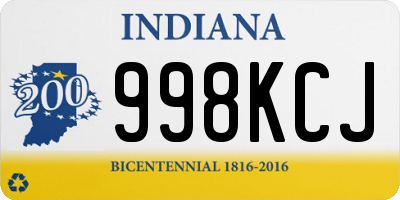 IN license plate 998KCJ