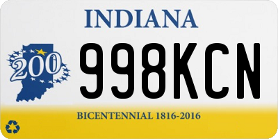 IN license plate 998KCN