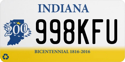 IN license plate 998KFU