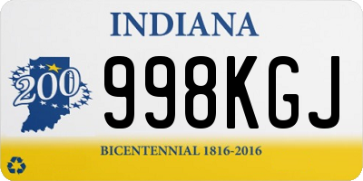 IN license plate 998KGJ