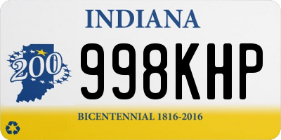 IN license plate 998KHP