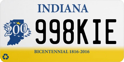 IN license plate 998KIE