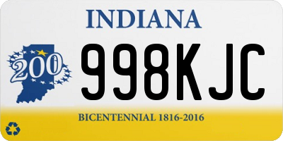 IN license plate 998KJC