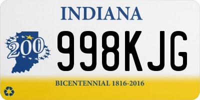 IN license plate 998KJG