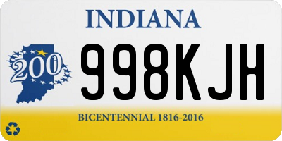 IN license plate 998KJH