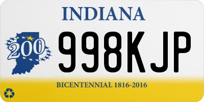 IN license plate 998KJP