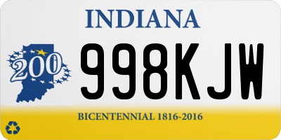 IN license plate 998KJW