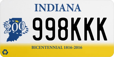 IN license plate 998KKK