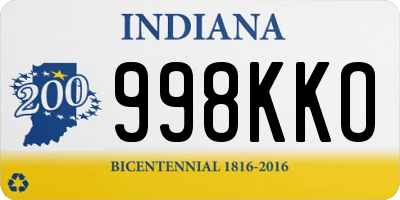 IN license plate 998KKO