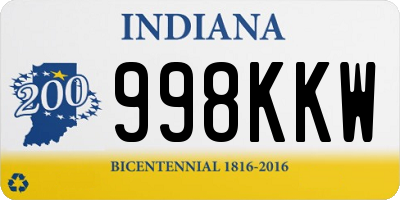 IN license plate 998KKW