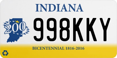 IN license plate 998KKY