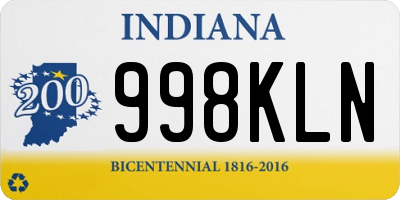IN license plate 998KLN