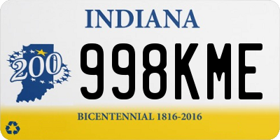 IN license plate 998KME