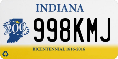 IN license plate 998KMJ