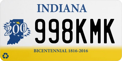 IN license plate 998KMK