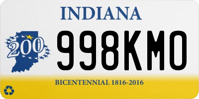 IN license plate 998KMO