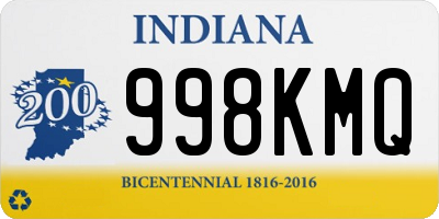 IN license plate 998KMQ