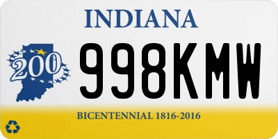 IN license plate 998KMW