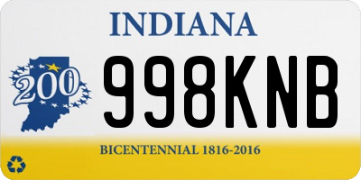 IN license plate 998KNB